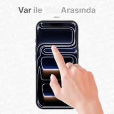 Skygo 17 Pro Max Için Kolay Kurulum Kitli Takılırken Camın Altında Kesinlikle Toz Bırakmayan Ekstra Güçlendirilmiş Tam Koruma Sağlayan Pürüzsüz Lazer Kesim Premium Ekran Koruyucu Kırılmaz Cam