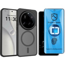 Vendas Xiaomi Mi 15 Ultra Uyumlu Kılıf Mat Arka Yüzey Jota Magsafe Kapak + Polymer Nano Ekran Koruyucu