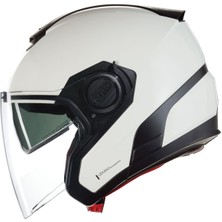 Nolan N40.5 Classico Güneş Vizörlü Açık Kask (305 - Beyaz)