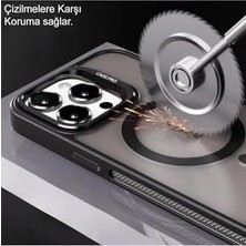 Skygo Kzy Iletişim 11 ile Uyumlu Lens Hediyeli Kamere Korumalı Şarj Özellikli Standlı Premium Kılıf - Siyah