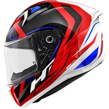 Givi 50.8 Racer Kapalı Kask (Beyaz-Kırmızı-Siyah)