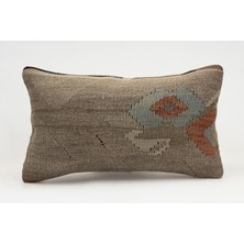 Kilim Wholesale El Yapımı Kilimden Yapılmış Vintage Kırlent Kılıfı, Yün, 30X50 cm