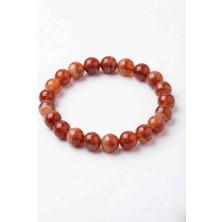 Cunda Doğal Taş Design Akik Doğal Taş Bileklik 8 Mm.