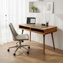 Mobenta Slot Desk | Masif Çalışma & Laptop Masası, 2 Gözlü Depolama - 120 Cm, Tk