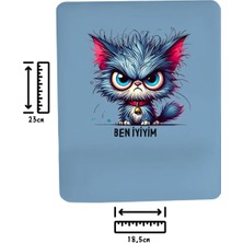 Ivart Kedi-Ben Iyiyim Baskılı Bileklik Destekli Dikdörtgen Mouse Pad
