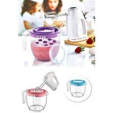 Feyza Design Pratik ve Şık Hazneli Plastik Mikser Kabı, Kolay Kullanım Sağlar