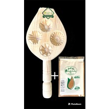 Feyza Design Hatay Yöresel Ahşap Pasta ve Kerebiç Kalıbı Seti + Baharat 24G