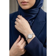 inStyle Modern Yarım Ay Gümüş Kadın Kol Saati