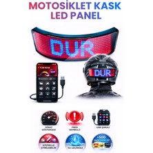 Mo Dou Motosiklet Kask LED Panel — Bluetooth Uygulama Kontrollü, USB Şarjlı, Su Geçirmez, Animasyon & Emoji Destekli Akıllı Kask Ekranı