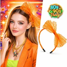 SHC4200 80’ler 90’lar Neon Tcu Dantel Taç Fiyonklu