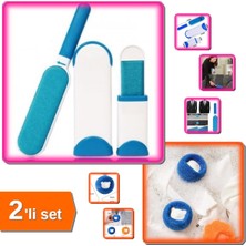 Özgürce Kendini Temizleyen Tüy Toplama Fırça ve Yıkanabilir Sünger Top 2'li Set