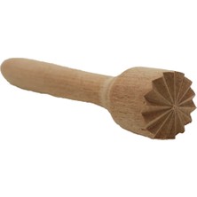 Feyza Design Ahşap Kalın Dişli Bar Tokmak 22 Cm, Güçlü ve Dayanıklı Tasarım
