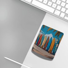 Ivart Sörf Tahtaları Baskılı Bileklik Destekli Dikdörtgen Mouse Pad
