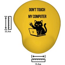 Ivart Bilgisayarıma Dokunma Baskılı Bileklik Destekli Oval Mouse Pad