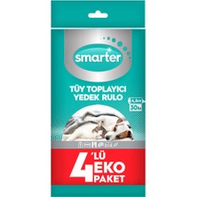 Özgürce Pratik ve Ekonomik Tüy Toplayıcı 4'lü Yedek Temizlik Rulosu