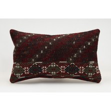 Kilim Wholesale El Yapımı Kilimden Yapılmış Vintage Kırlent Kılıfı, Yün, 30X50 cm