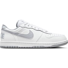 Nike Big Nike Low Leather Unisex Sneaker Hakiki Deri Erkek Günlük Spor Ayakkabı Beyaz