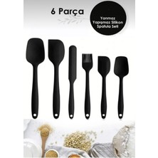 Feyza Design 6'lı Isıya Dayanıklı ve Yapışmaz Silikon Spatula Seti