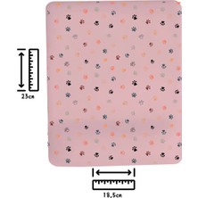 Ivart Küçük Kedi Patili Bileklik Destekli Dikdörtgenl Mouse Pad-Pembe