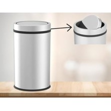 Skygo Paslanmaz Döner Kapak Çöp Kovası 16 LT(NV10038)