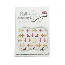 SiHako Çiçek Tırnak Aksesuarı Tattoo Sticker