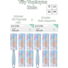 Özgürce Kedi Köpek Tüy Toplayıcı Rulo Seti 10'lu ve 2 Tutma Aparatıyla