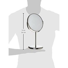 Skygo Ikea Trensum Ayaklı Kozmetik Aynası, Çift Taraflı, Büyütmeli, Paslanmaz Çelik Çerçeve