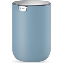 Skygo Eko Mini Masa Çöp Kovası Döner Kapaklı 0,4 Galon Küçük Masa Yuvarlak Çöp Sepeti Ofis, Ev, Araba Için (Mavi)