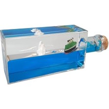 Skygo Titanic Gemi Sevgiliye Hediye Batmayan Aşk Gemisi Dekoratif Ev Süsü Özel Hediye - 02 Mantar Şişe