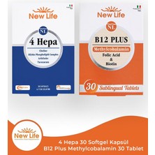 New Life 4 Hepa 30 Softgel Kapsül + B12 Plus Methylcobalamin 30 Tablet