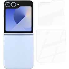 Maks Technology Galaxy Z Flip 6 Mkst Etnaa 2in1 Cam Ekran Koruyucu - Şeffaf