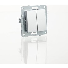 Skygo Gümüş Komütatör Mekanizma+Düğmekapakçabuk Bağlanti Çocuk Koruma