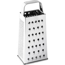 Feyza Design Paslanmaz Çelik Dört Taraflı Rende, Dayanıklı ve Pratik Kullanım