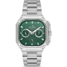 Platin Pierre HDS-PL-1280GA-A10 Çelik Kordon Fonksiyonları Aktif Kare Erkek Kol Saati