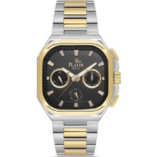 Platin Pierre HDS-PL-1280GA-D2 Çelik Kordon Fonksiyonları Aktif Kare Erkek Kol Saati