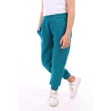 Toontoy Kız Çocuk Beli Paçası Ribanalı Cepli Basic Jogger Eşofman Altı 3 Iplik Şardonlu