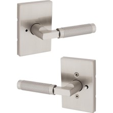 Skygo Prava Iç Mekan Kapı Kolu Kilitli Kapı Kolu Banyo ve Yatak Odası Için Kapı Kolu Nikel, Ters Çevrilebilir Anahtarsız Düğme Kilit Kapı Kolu Mikroban Korumalı