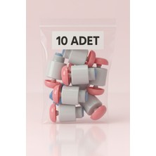 Tuncel Teknik Depolu  Sabunluk Sistemi Musluğu 10 Lu Paket - Pembe Butonlu Musluk