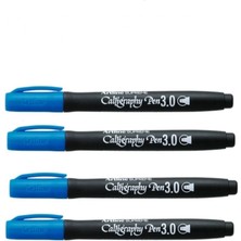 Artline Supreme Calligraphy Pen 3.0 Blue ( 4 Adet )