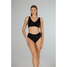 Estiva Kadın Siyah Concept Geniş Bantlı Toparlayıcı Bikini Takımı