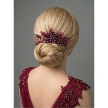 Magic Tiara Kristal Taşlı Şık Saç Tarağı – Örgü ve Topuz Saçlar Için Özel Tasarım
