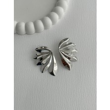 Les Séduisantes C.A. Kanat Tasarım Altın Kaplama Büyük Küpe Vıp