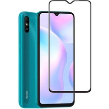 Maks Technology Redmi 9A Mkst Kenarları Kırılmaya Dayanıklı Cam Ekran Koruyucu - Siyah