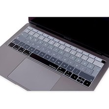 Skygo Air 13INÇ Klavye Koruyucu Touchıd'li (Türkçe Q) A1932 Modeli ile Uyumlu Ombre Siyah Gri