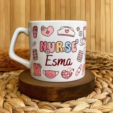 Loren Gift Hemşire Temalı Pastel Kişiye Özel Lüks Kupa