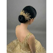 Magic Tiara Kristal Taşlı Saç Tokası – El Yapımı Özel Gün Aksesuarı