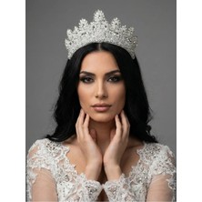 Magic Tiara Işıltılı Kristal Taç – El Yapımı Özel Gün Tacı