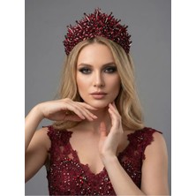 Magic Tiara El Yapımı Kristal Gelin Tacı – Işıltılı ve Modern Tasarım
