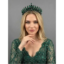 Magic Tiara Kristal Taşlı El Yapımı Taç – Özel Günler Için Işıltılı Seçim