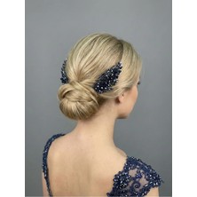 Magic Tiara Renkli Kristal Ikili Saç Tarağı – Zarif ve Romantik Topuz Aksesuarı